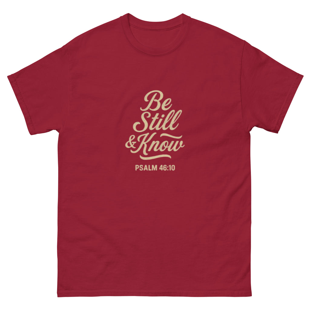 Be Still & Know - Unisex classic tee - Christian Apparel by BASR Clothing