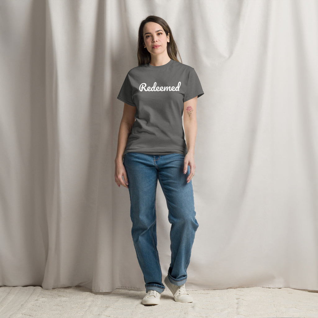 Redeemed - Unisex classic tee - Christian Apparel by BASR Clothing