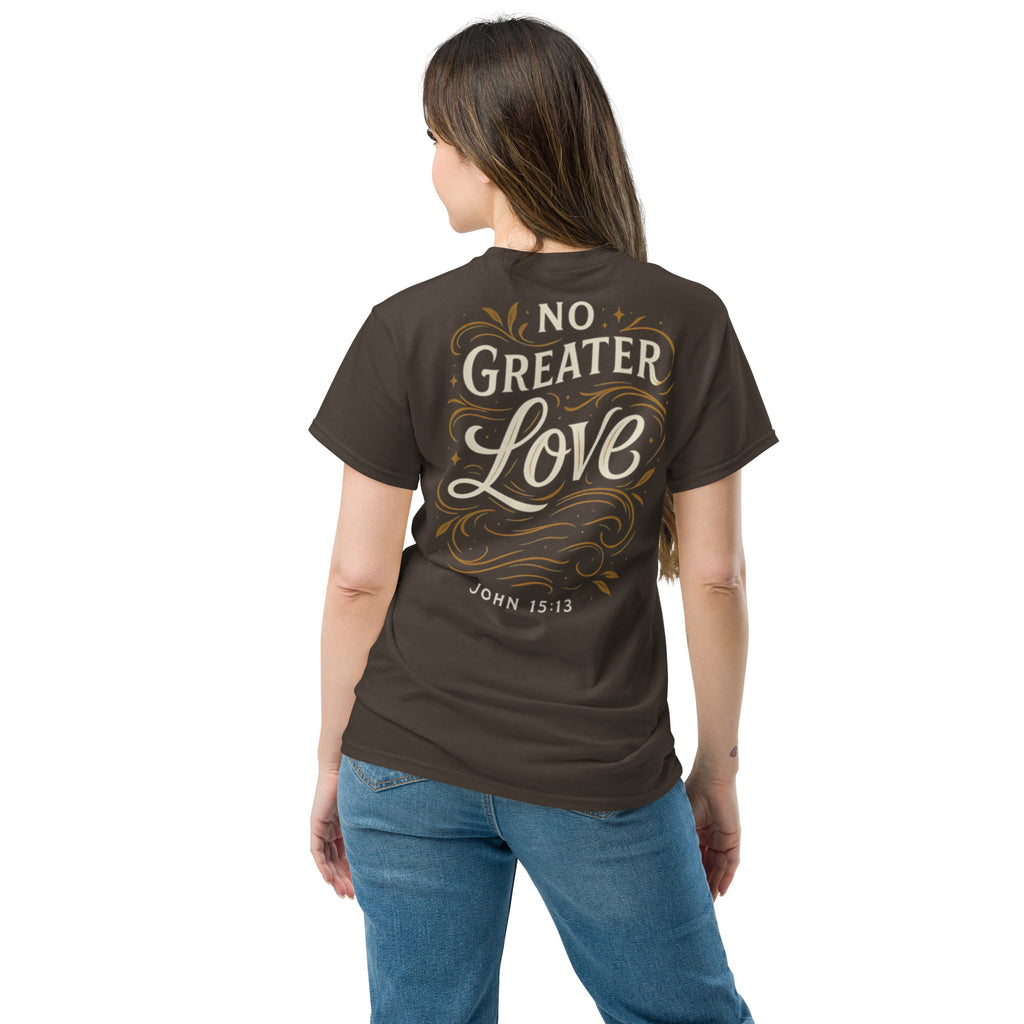 No Greater Love - Unisex classic tee - Christian Apparel by BASR Clothing