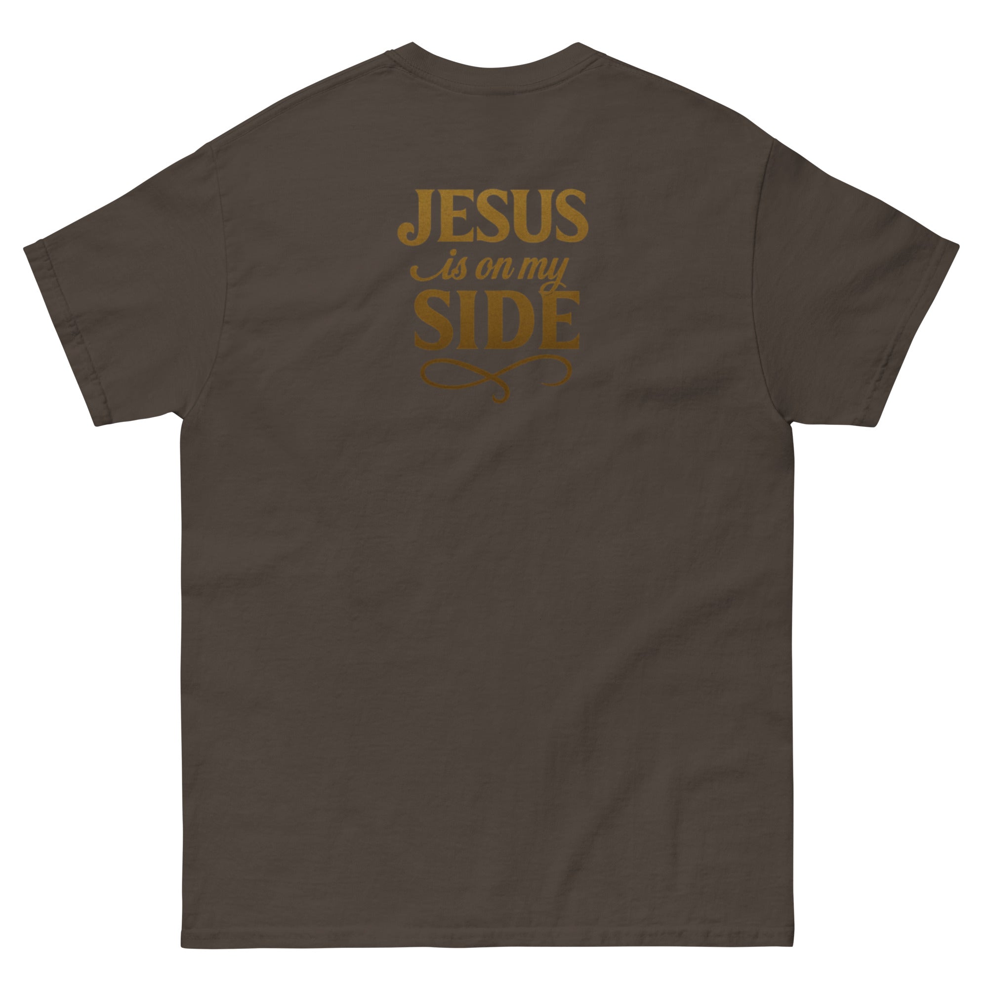 Jesus is on my side - Double sided print unisex classic tee - Christian Apparel by BASR Clothing