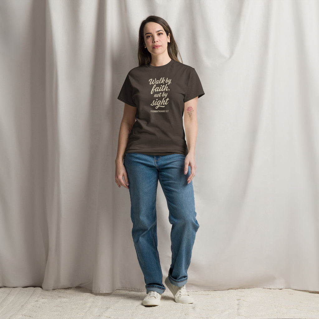 Walk by Faith - Unisex classic tee - Christian Apparel by BASR Clothing