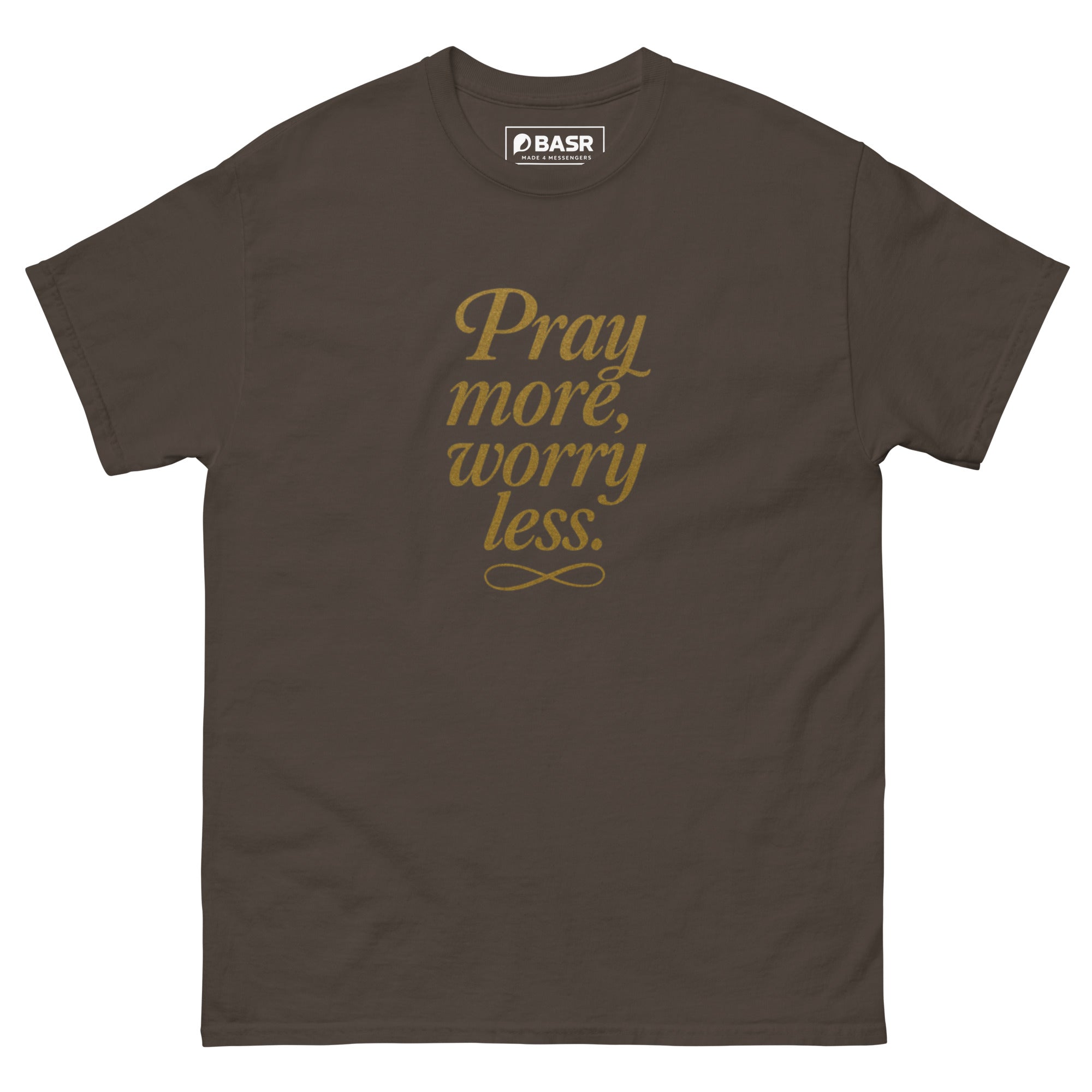 Pray more, Worry less - Unisex classic tee - Christian Apparel by BASR Clothing