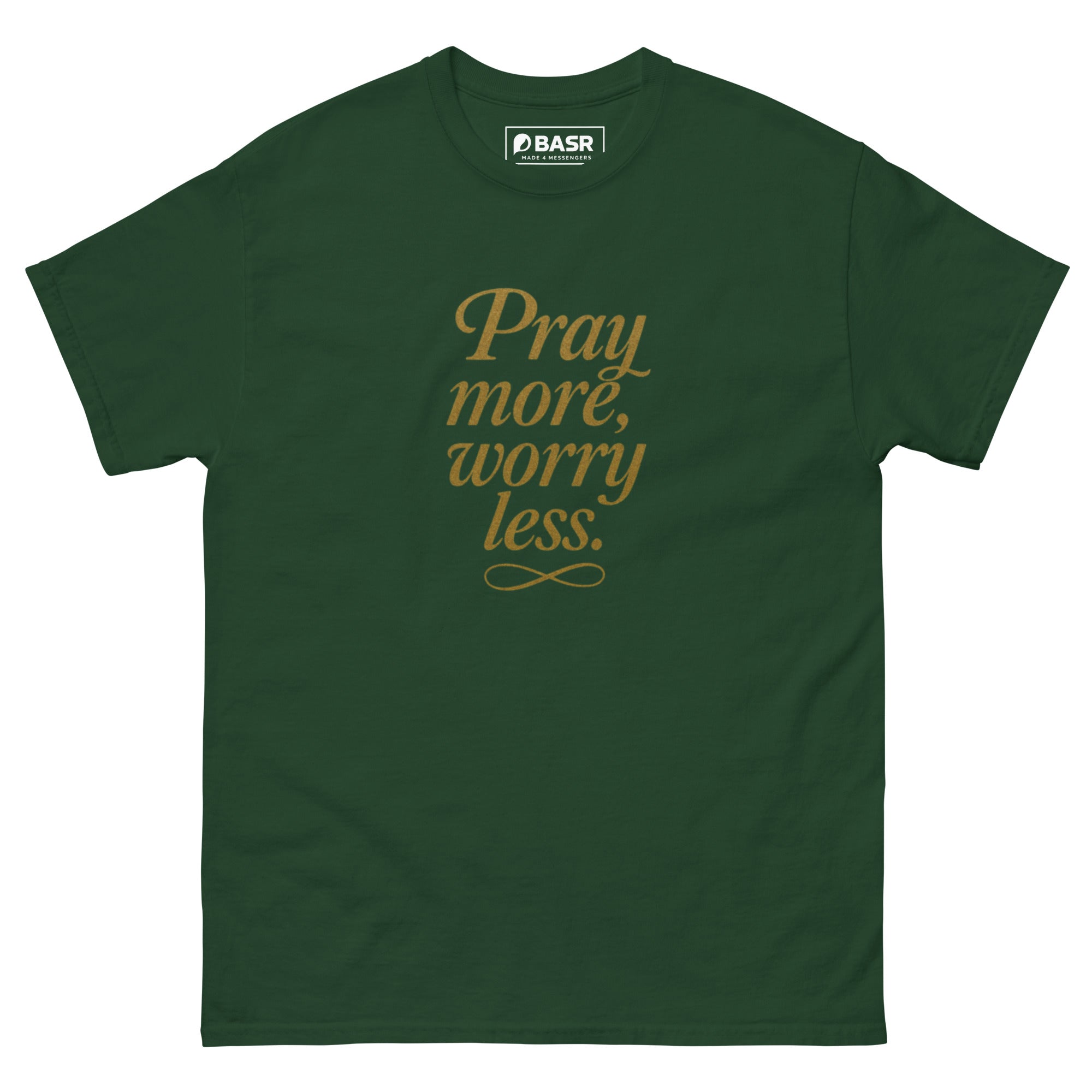 Pray more, Worry less - Unisex classic tee - Christian Apparel by BASR Clothing