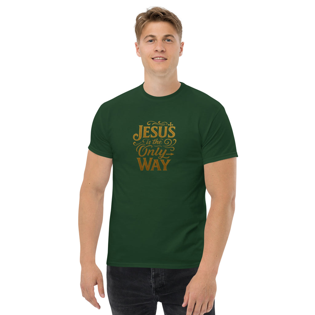 Jesus is the only Way - Unisex classic tee - Christian Apparel by BASR Clothing