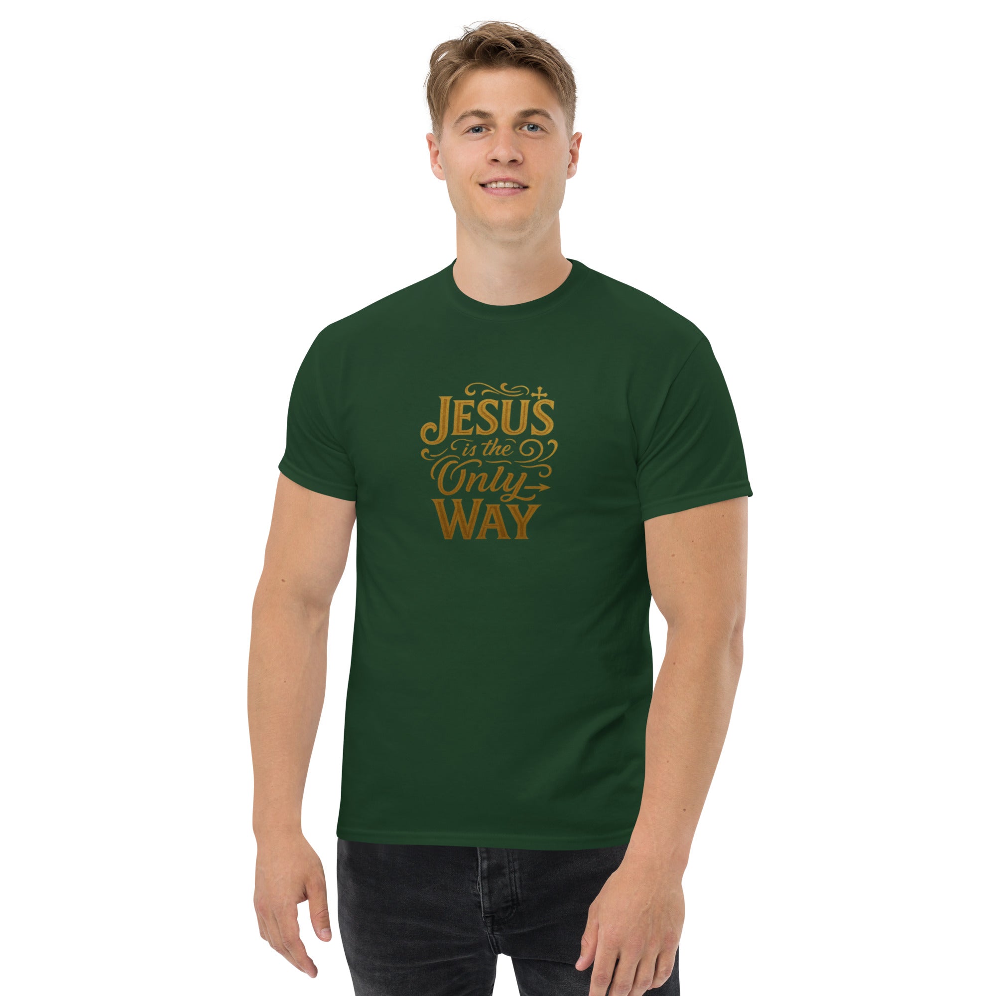 Jesus is the only Way - Unisex classic tee - Christian Apparel by BASR Clothing