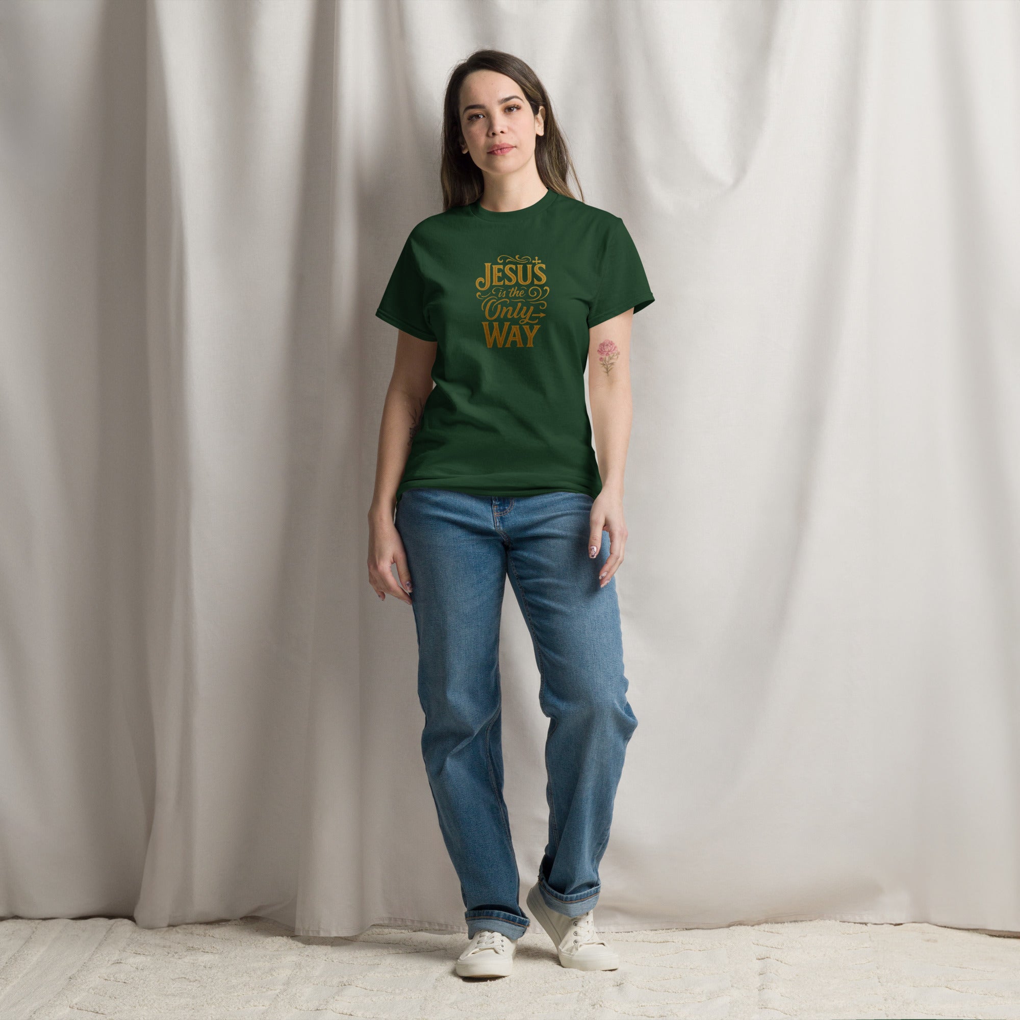 Jesus is the only Way - Unisex classic tee - Christian Apparel by BASR Clothing