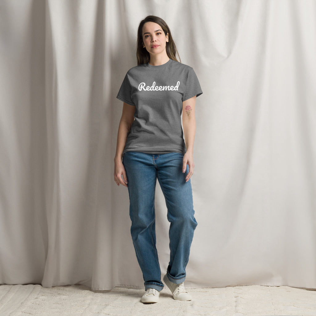 Redeemed - Unisex classic tee - Christian Apparel by BASR Clothing
