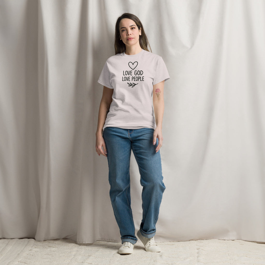 Love God Love People - Unisex classic tee - Christian Apparel by BASR Clothing