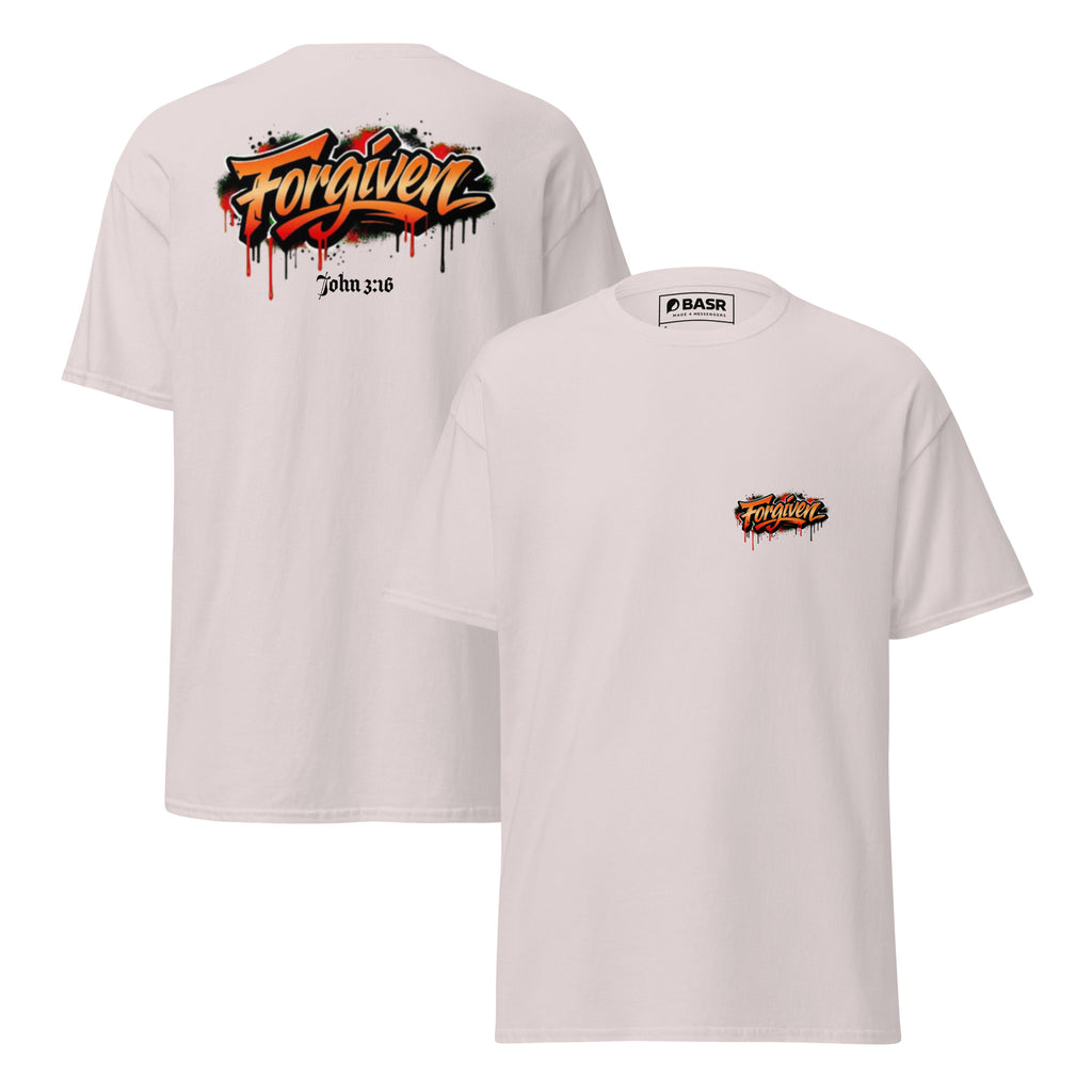 Forgiven (Light) - Unisex classic tee - Christian Apparel by BASR Clothing