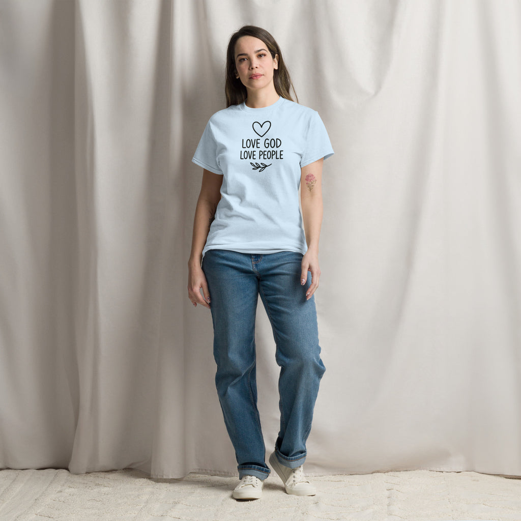 Love God Love People - Unisex classic tee - Christian Apparel by BASR Clothing