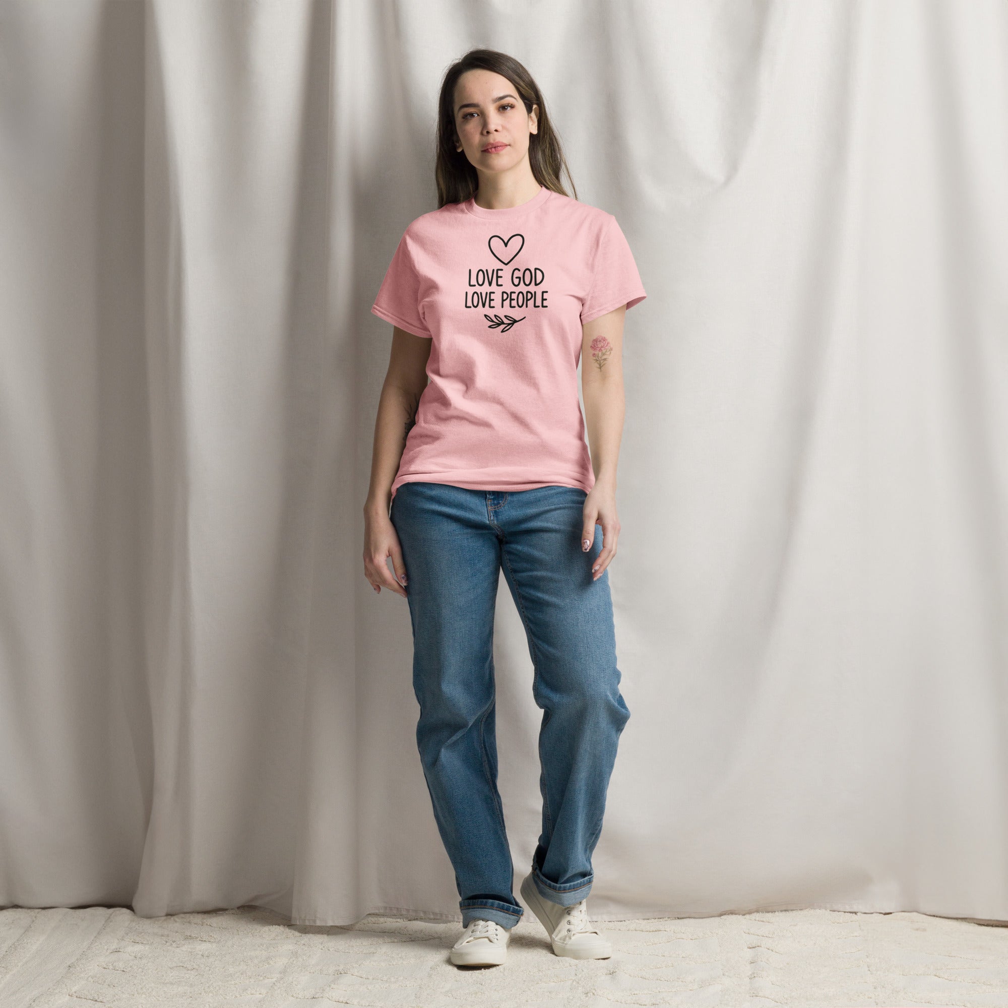 Love God Love People - Unisex classic tee - Christian Apparel by BASR Clothing