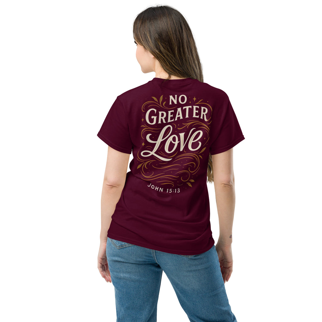 No Greater Love - Unisex classic tee - Christian Apparel by BASR Clothing