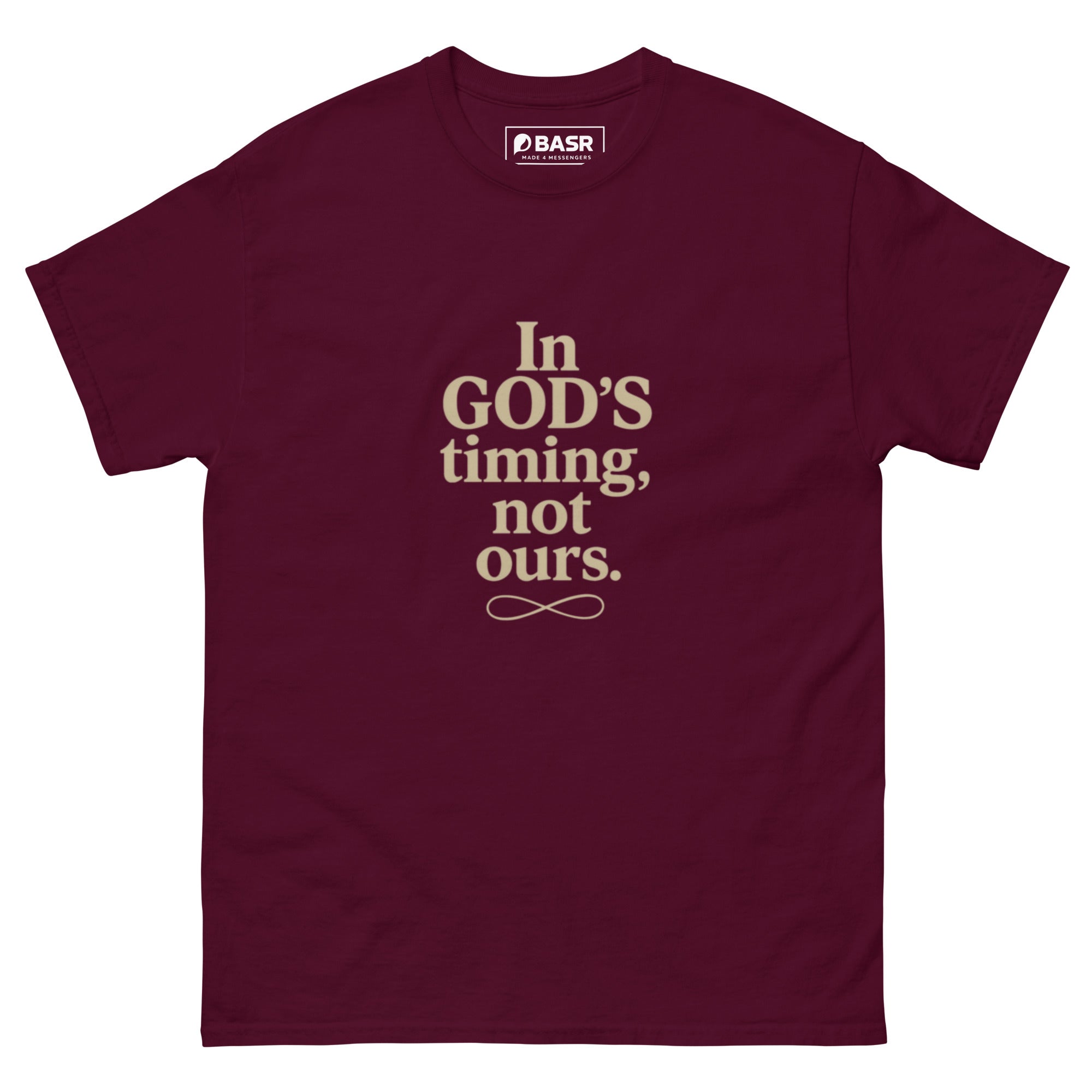 In God's Timing, Not Ours - Unisex classic tee - Christian Apparel by BASR Clothing