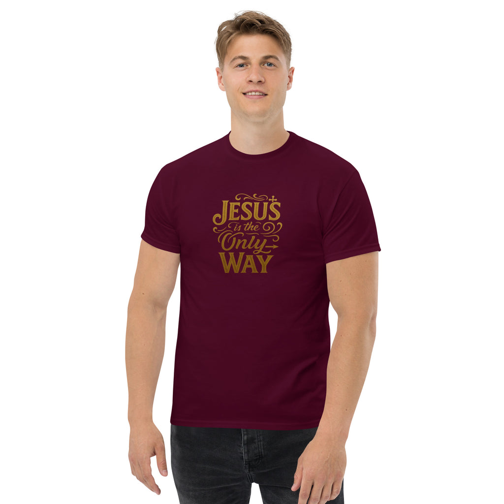 Jesus is the only Way - Unisex classic tee - Christian Apparel by BASR Clothing