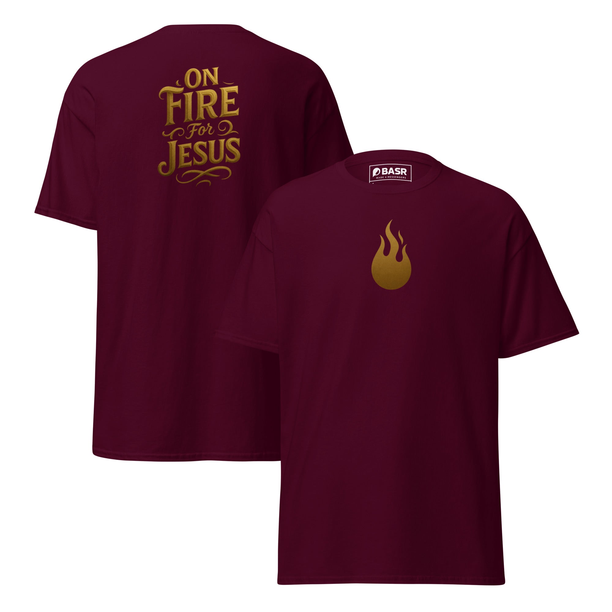 On Fire for Jesus - Unisex classic tee - Christian Apparel by BASR Clothing