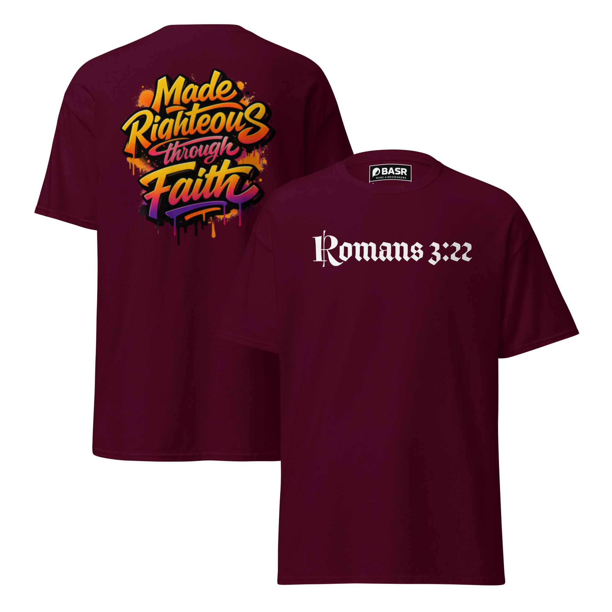 Made Righteous - Unisex classic tee - Christian Apparel by BASR Clothing