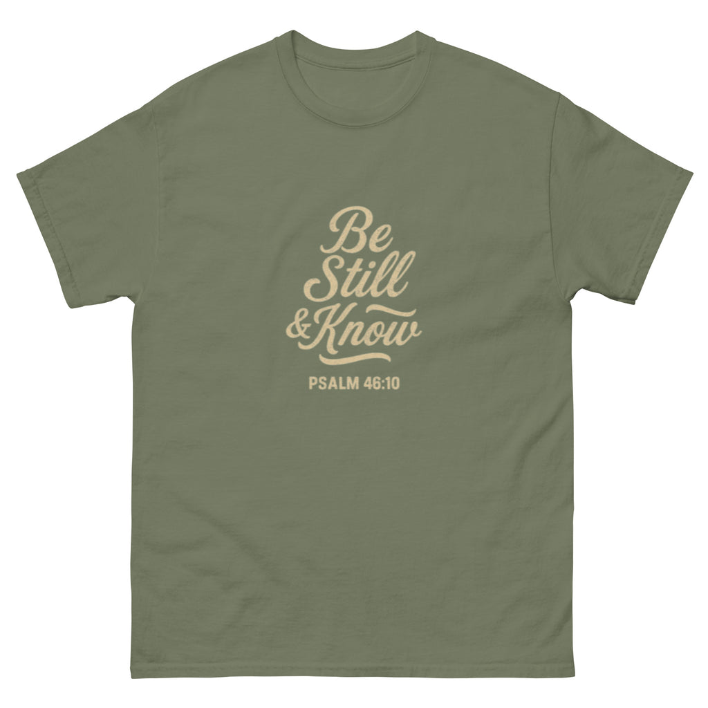 Be Still & Know - Unisex classic tee - Christian Apparel by BASR Clothing
