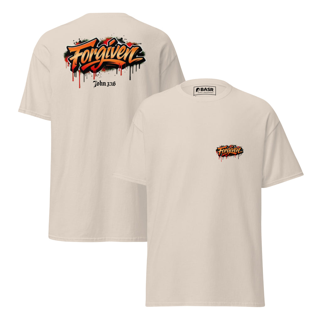 Forgiven (Light) - Unisex classic tee - Christian Apparel by BASR Clothing