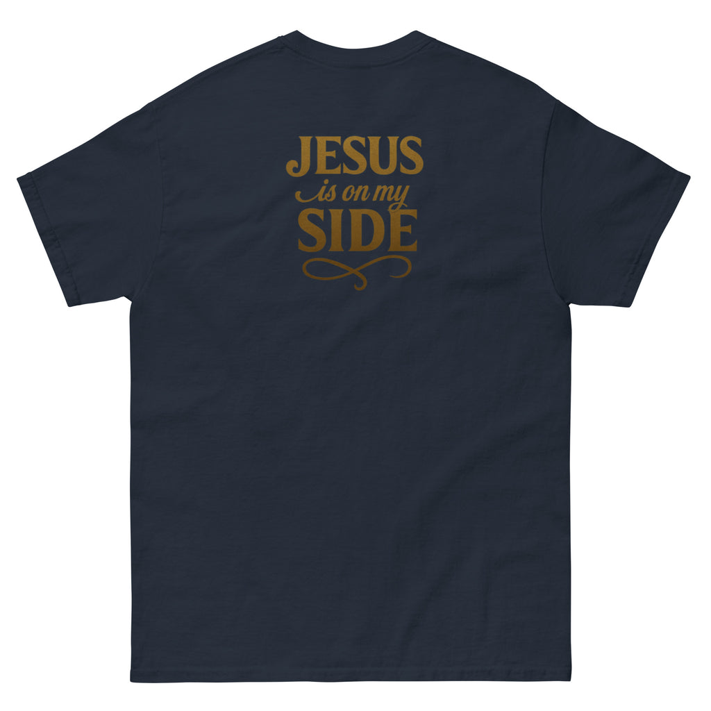 Jesus is on my side - Double sided print unisex classic tee - Christian Apparel by BASR Clothing