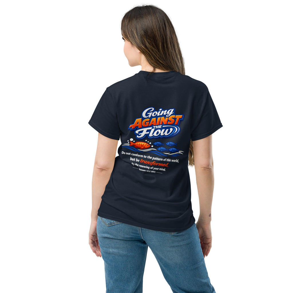 Against the Flow - Unisex classic tee - Christian Apparel by BASR Clothing