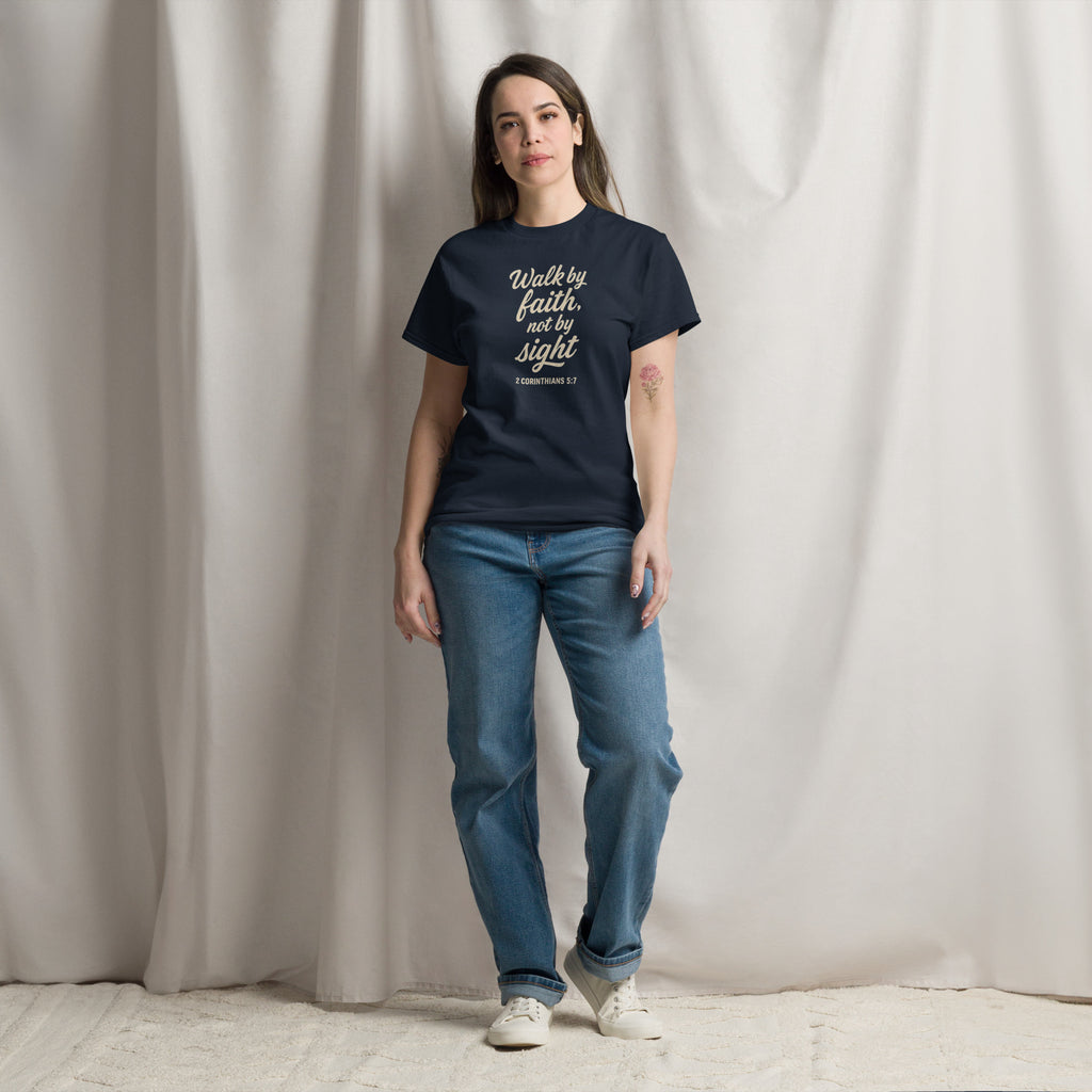 Walk by Faith - Unisex classic tee - Christian Apparel by BASR Clothing