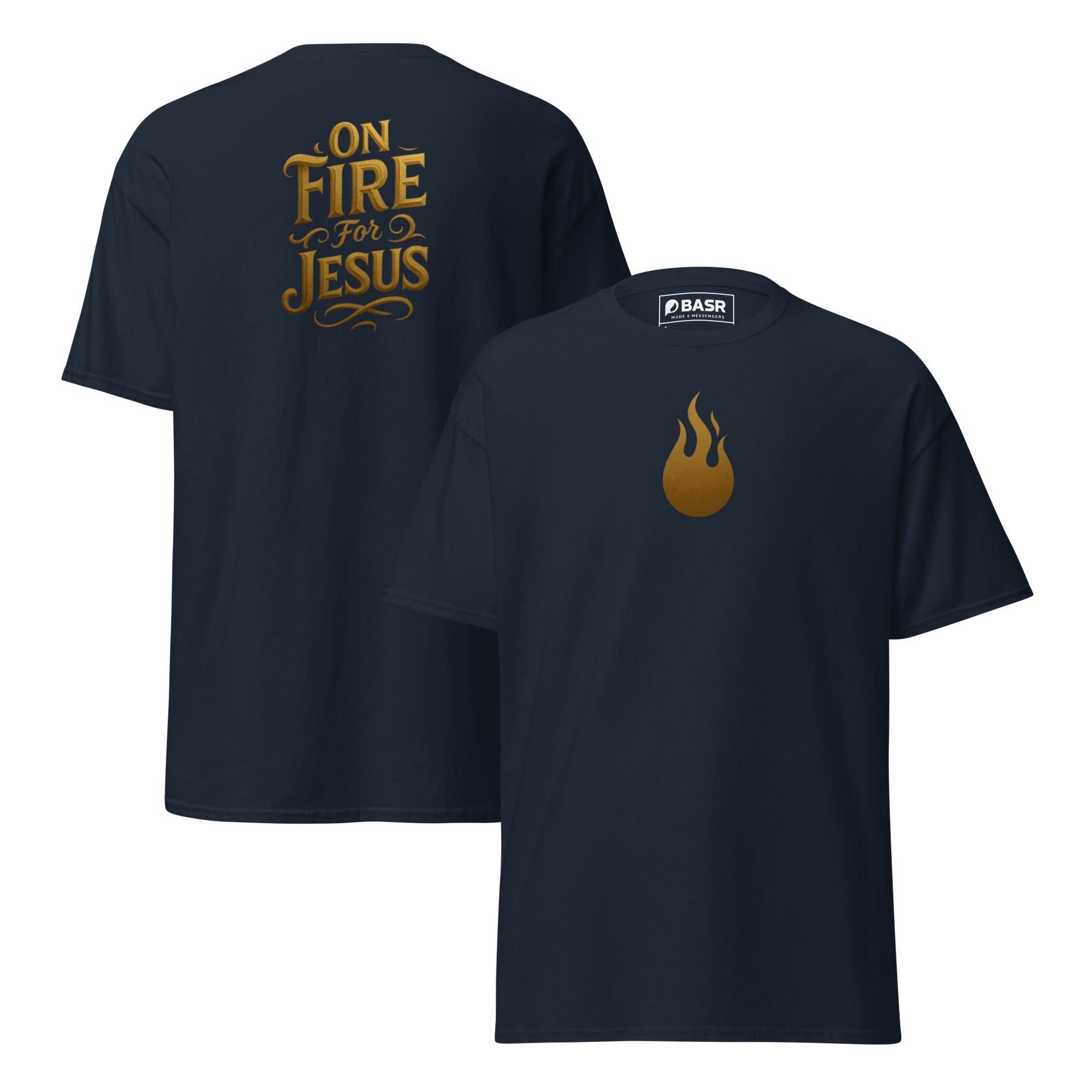 On Fire for Jesus - Unisex classic tee - Christian Apparel by BASR Clothing