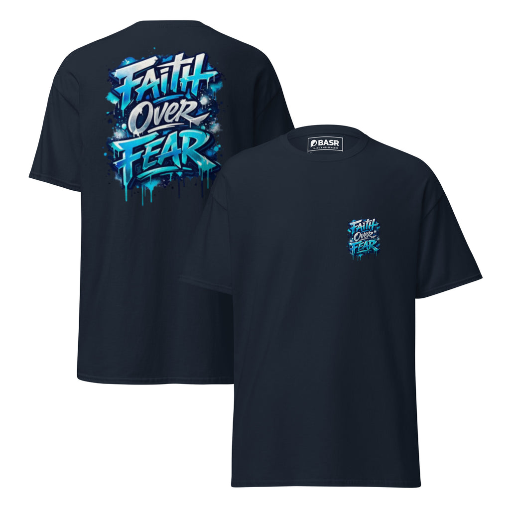 Faith Over Fear (Dark) - Unisex classic tee - Christian Apparel by BASR Clothing