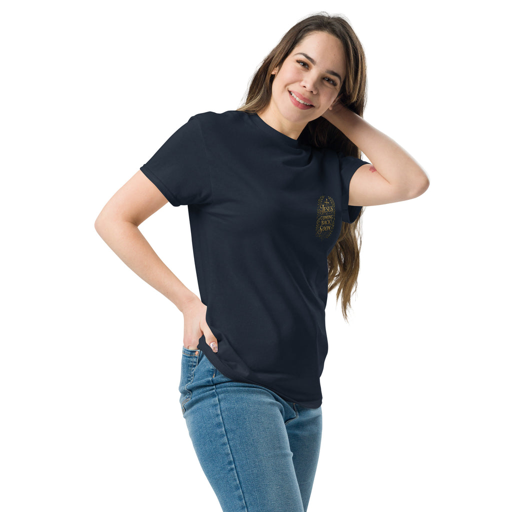 Jesus is coming back soon - Unisex classic tee - Christian Apparel by BASR Clothing
