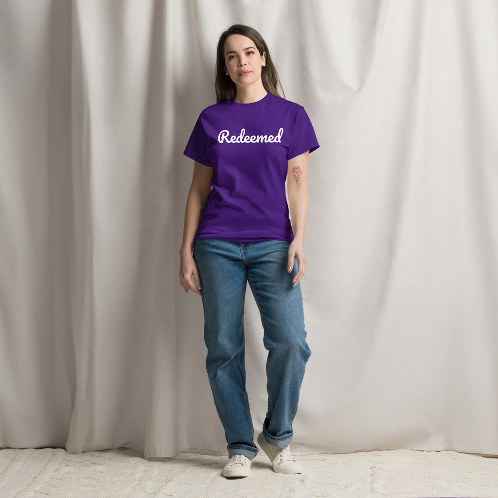 Redeemed - Unisex classic tee - Christian Apparel by BASR Clothing