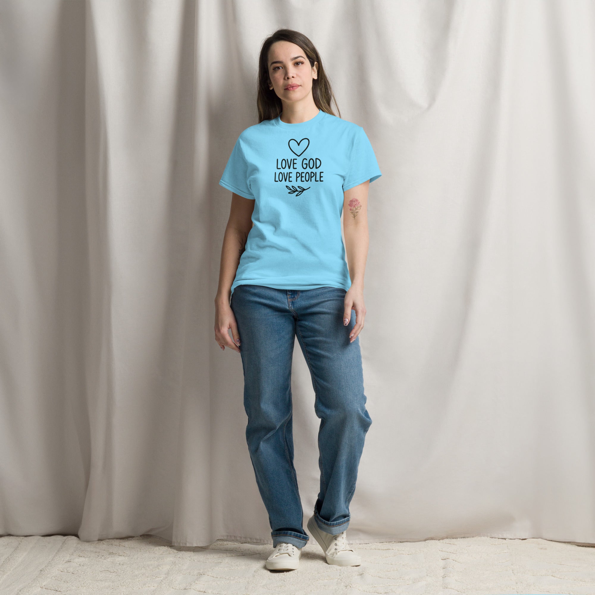 Love God Love People - Unisex classic tee - Christian Apparel by BASR Clothing