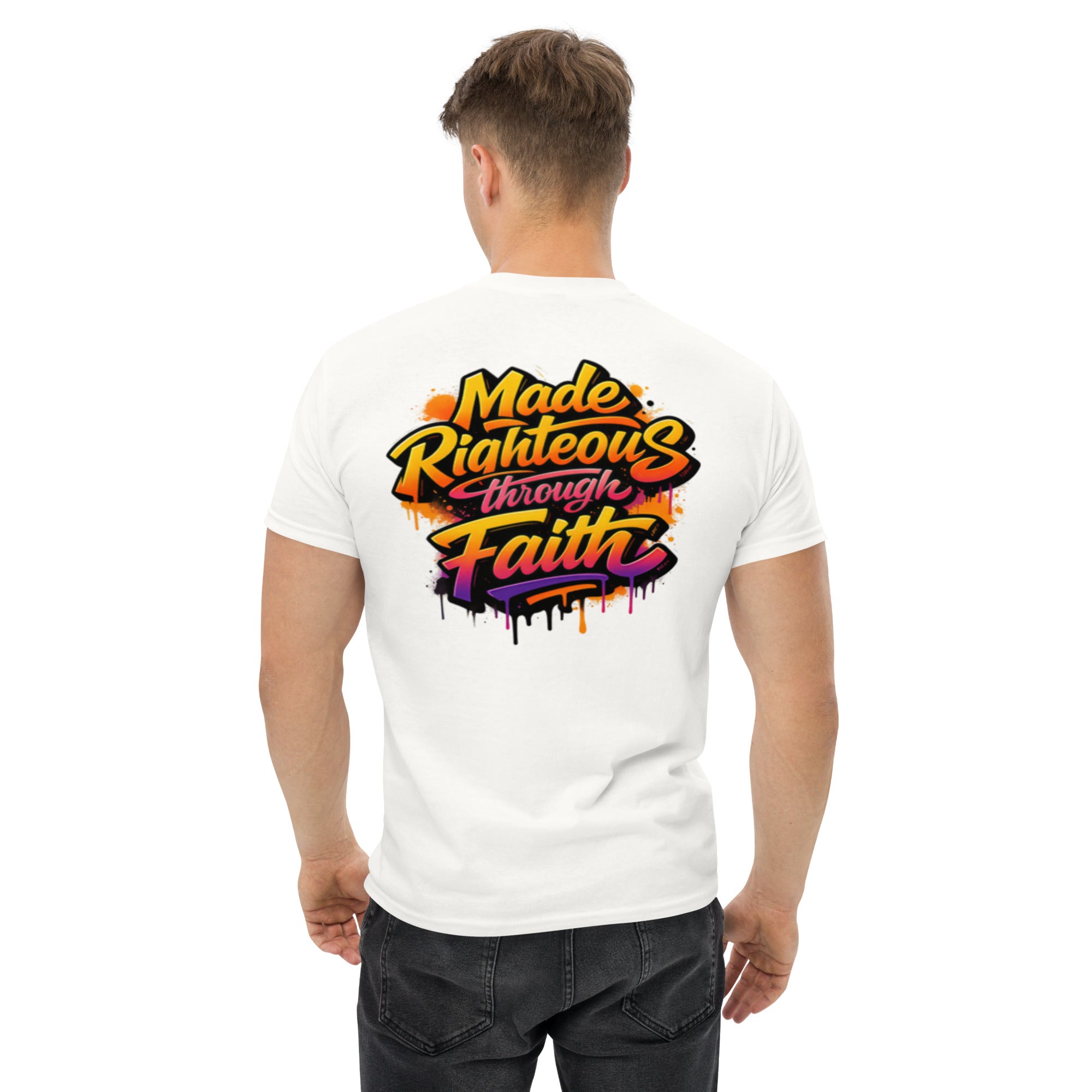 Made Righteous (Light) - Unisex classic tee - Christian Apparel by BASR Clothing