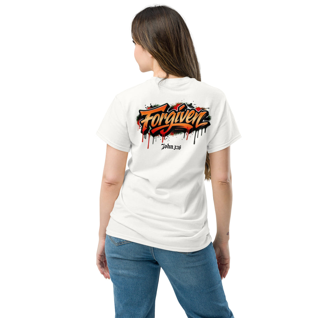 Forgiven (Light) - Unisex classic tee - Christian Apparel by BASR Clothing