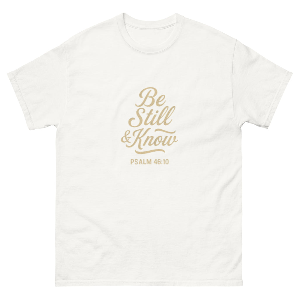 Be Still & Know - Unisex classic tee - Christian Apparel by BASR Clothing