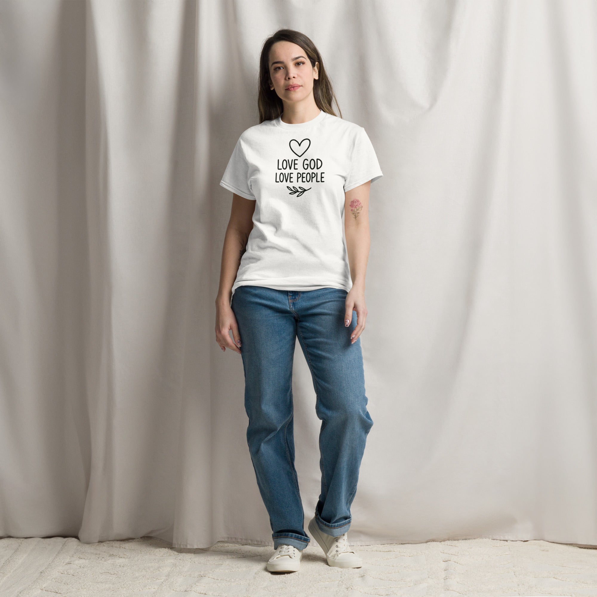 Love God Love People - Unisex classic tee - Christian Apparel by BASR Clothing