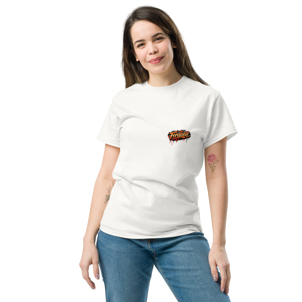 Forgiven (Light) - Unisex classic tee - Christian Apparel by BASR Clothing
