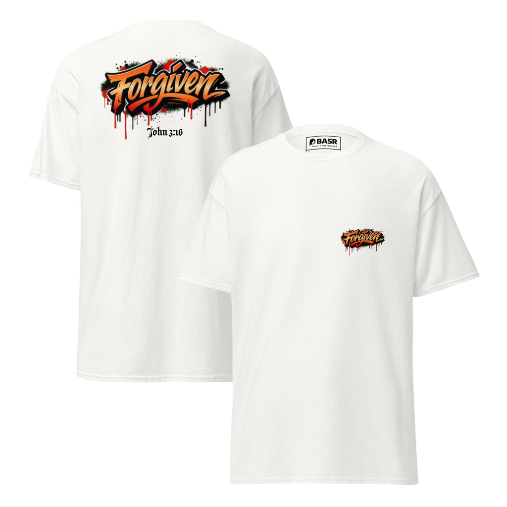 Forgiven (Light) - Unisex classic tee - Christian Apparel by BASR Clothing