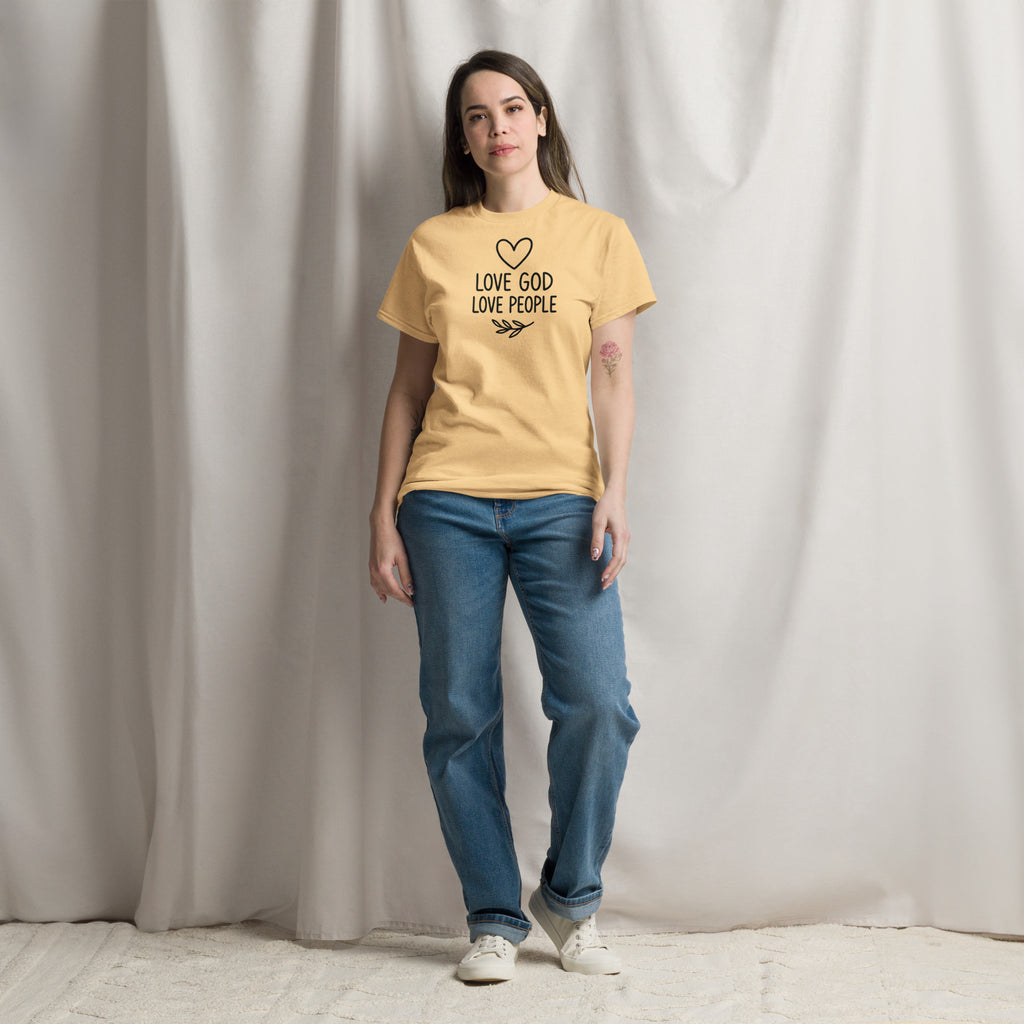 Love God Love People - Unisex classic tee - Christian Apparel by BASR Clothing