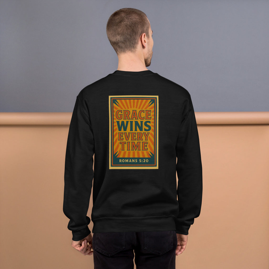 Grace Wins - Unisex Sweatshirt - Christian Apparel by BASR Clothing