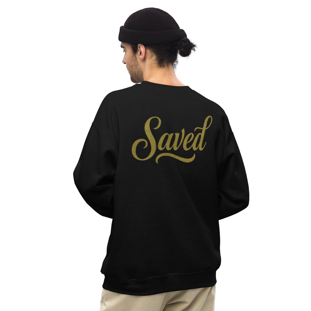 Saved - Unisex Sweatshirt - Christian Apparel by BASR Clothing