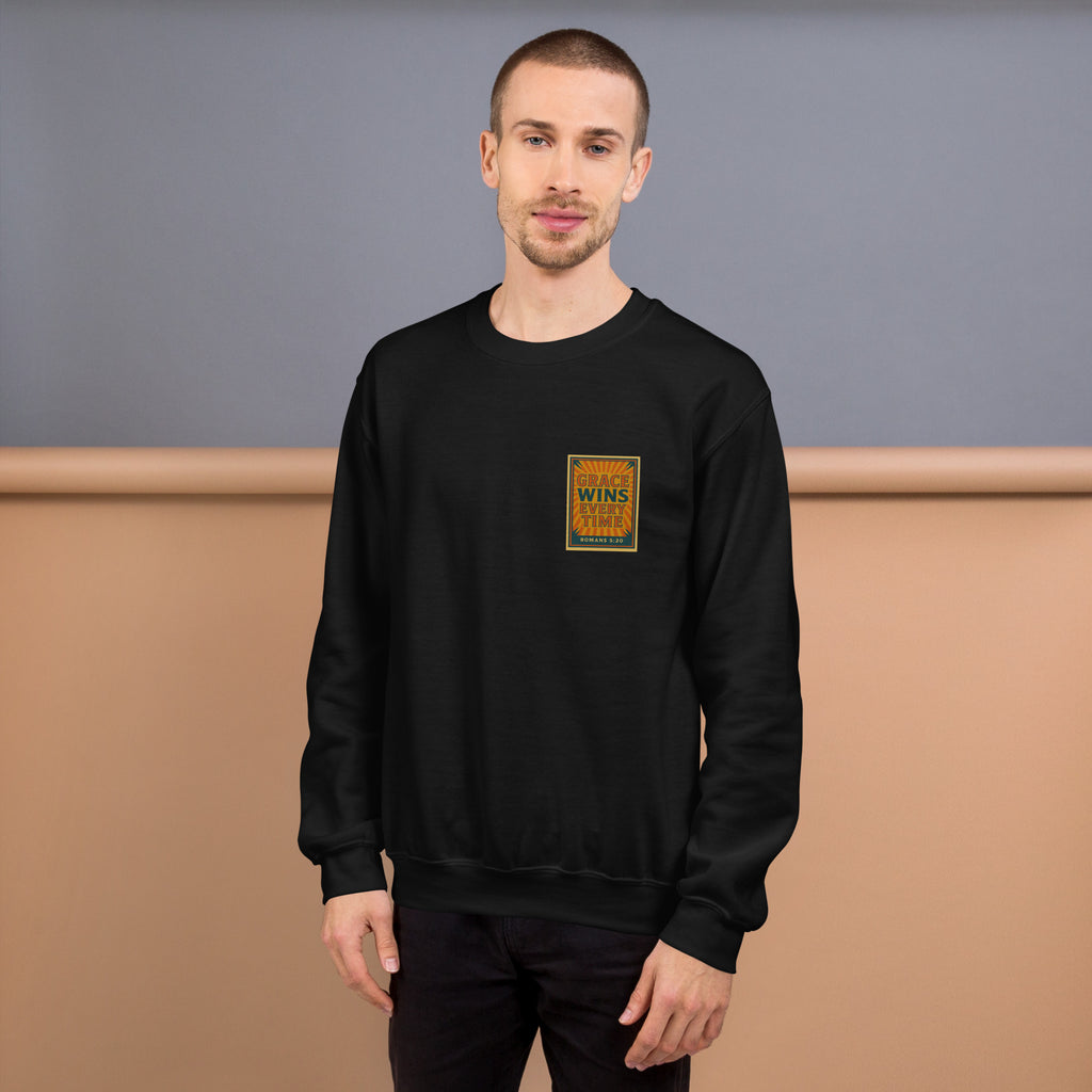 Grace Wins - Unisex Sweatshirt - Christian Apparel by BASR Clothing