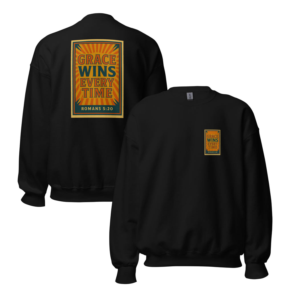 Grace Wins - Unisex Sweatshirt - Christian Apparel by BASR Clothing