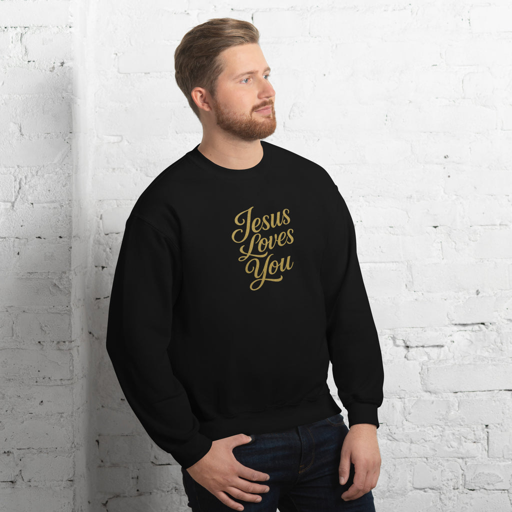 Jesus Loves You - Unisex Sweatshirt - Christian Apparel by BASR Clothing