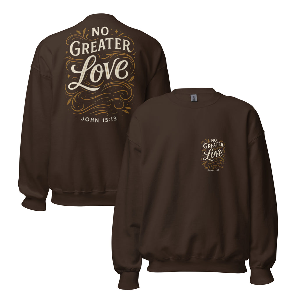 No Greater Love - Unisex Sweatshirt - Christian Apparel by BASR Clothing