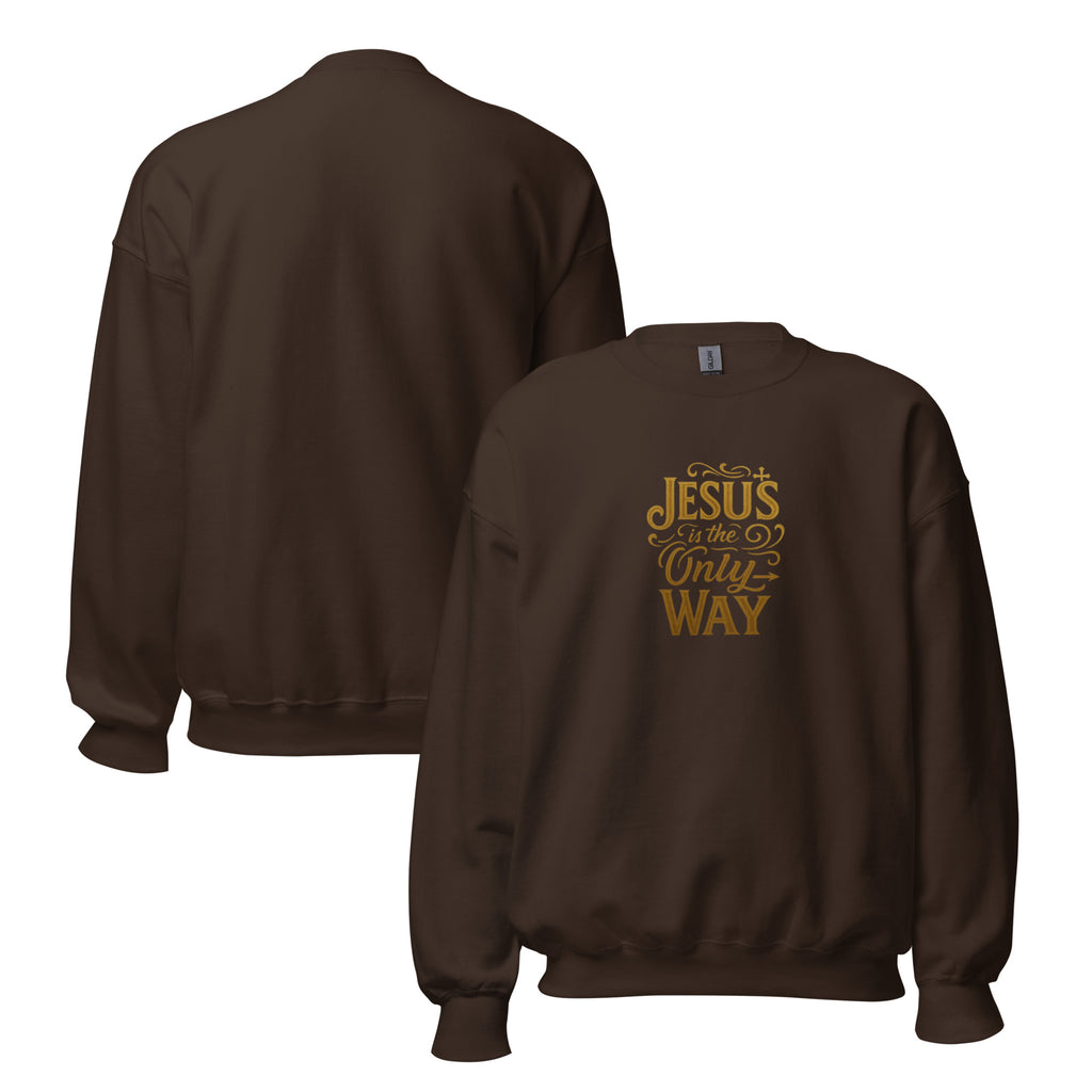Jesus is the only Way - Unisex Sweatshirt - Christian Apparel by BASR Clothing