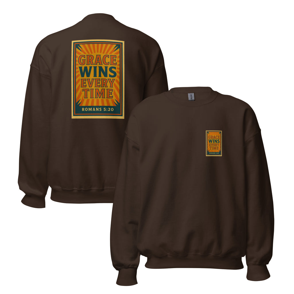 Grace Wins - Unisex Sweatshirt - Christian Apparel by BASR Clothing