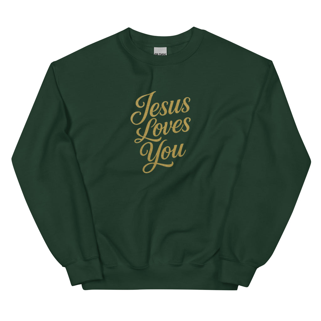 Jesus Loves You - Unisex Sweatshirt - Christian Apparel by BASR Clothing