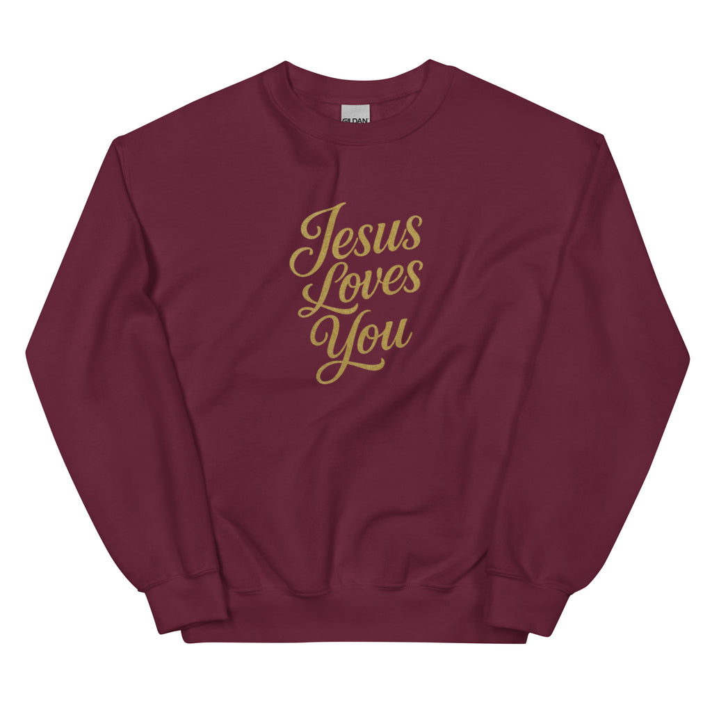 Jesus Loves You - Unisex Sweatshirt - Christian Apparel by BASR Clothing