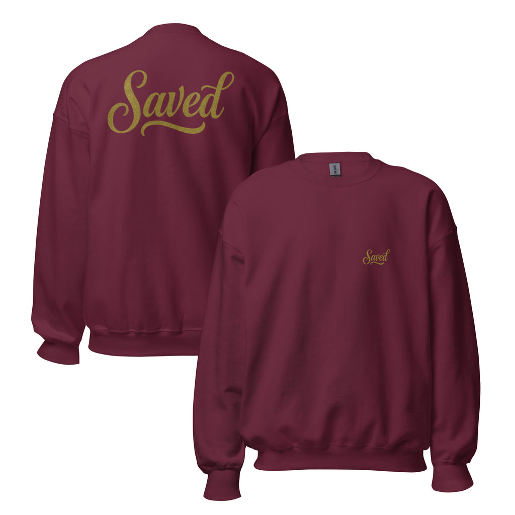 Saved - Unisex Sweatshirt - Christian Apparel by BASR Clothing