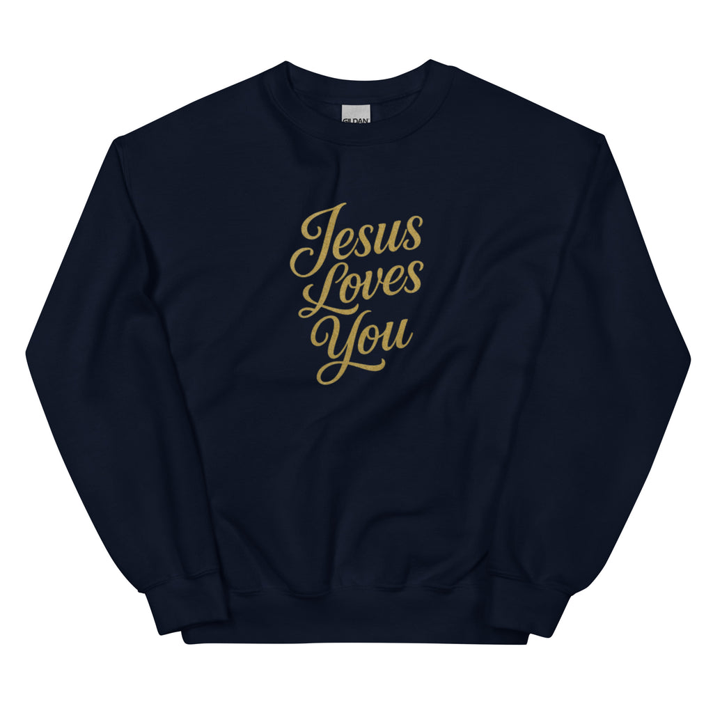 Jesus Loves You - Unisex Sweatshirt - Christian Apparel by BASR Clothing