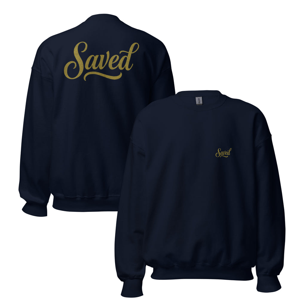 Saved - Unisex Sweatshirt - Christian Apparel by BASR Clothing